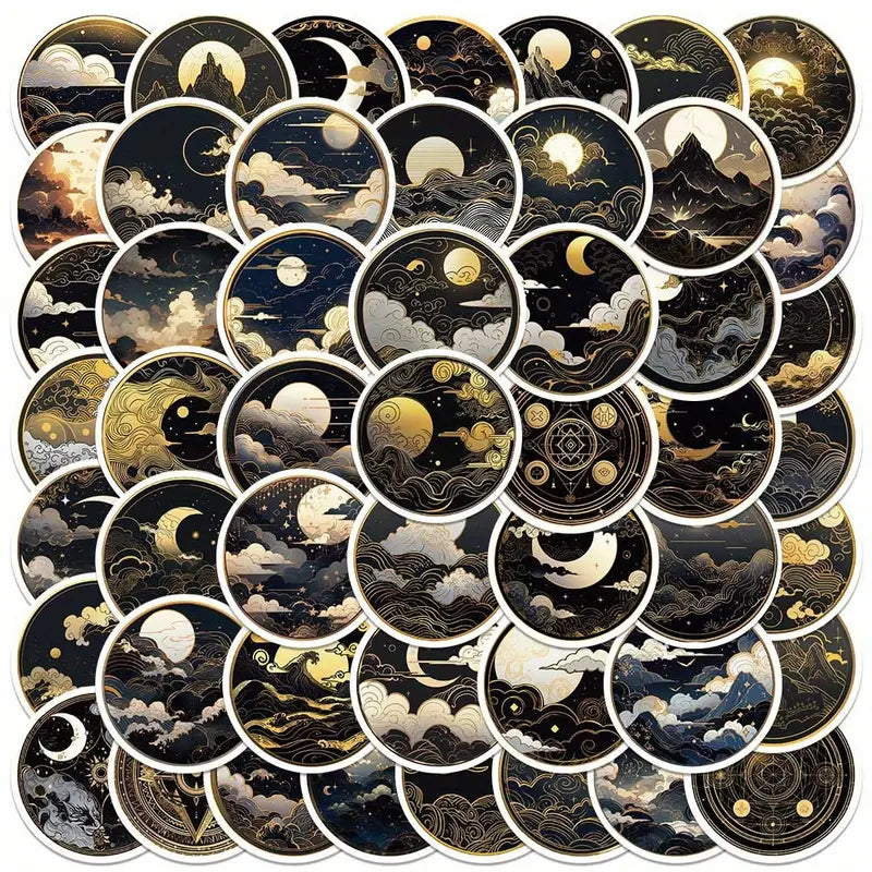 Nature Style - Moon and Sea Stickers