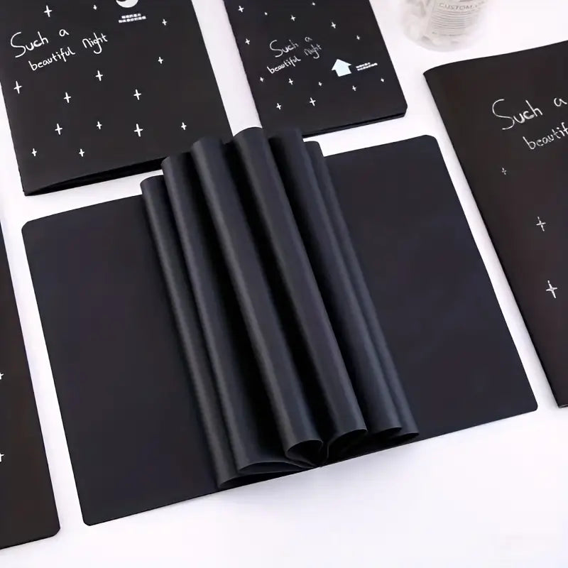 A5/A6 Black Paper Notebook