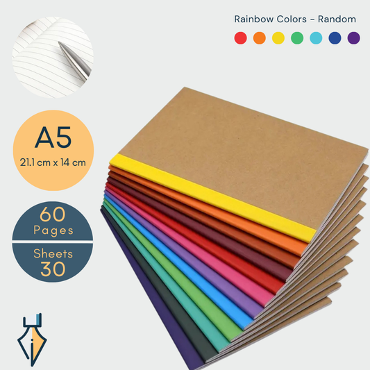 (Set of 4) A5 Study Notebook