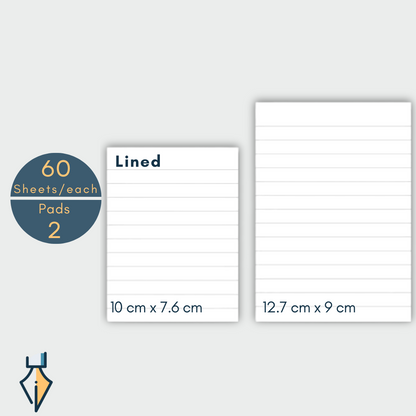 (Set of 2) two sizes Memo Pads