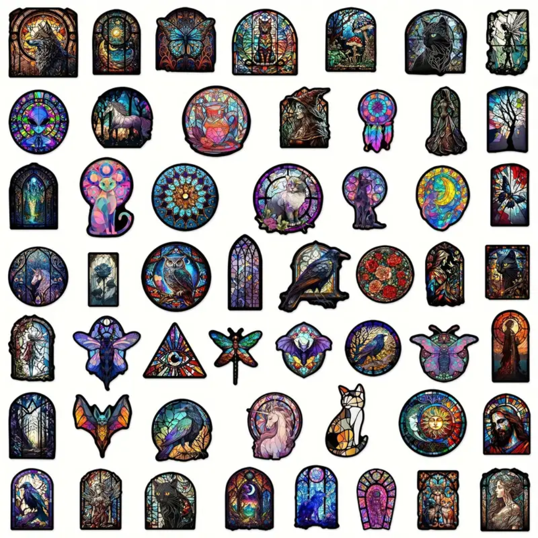 Fantasy Style - Stained Glass Stickers