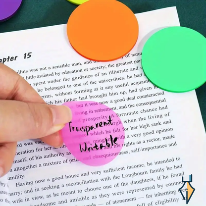 Transparent & Removable Circle Sticky Notes