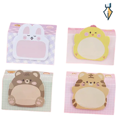 8 x Cute Animal Shaped Sticky Notes