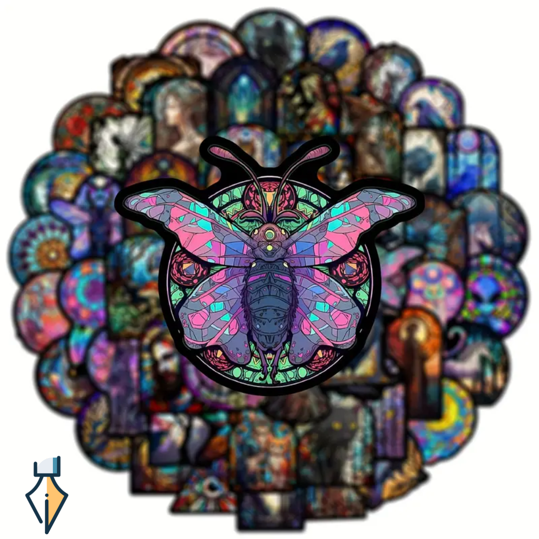 Fantasy Style - Stained Glass Stickers