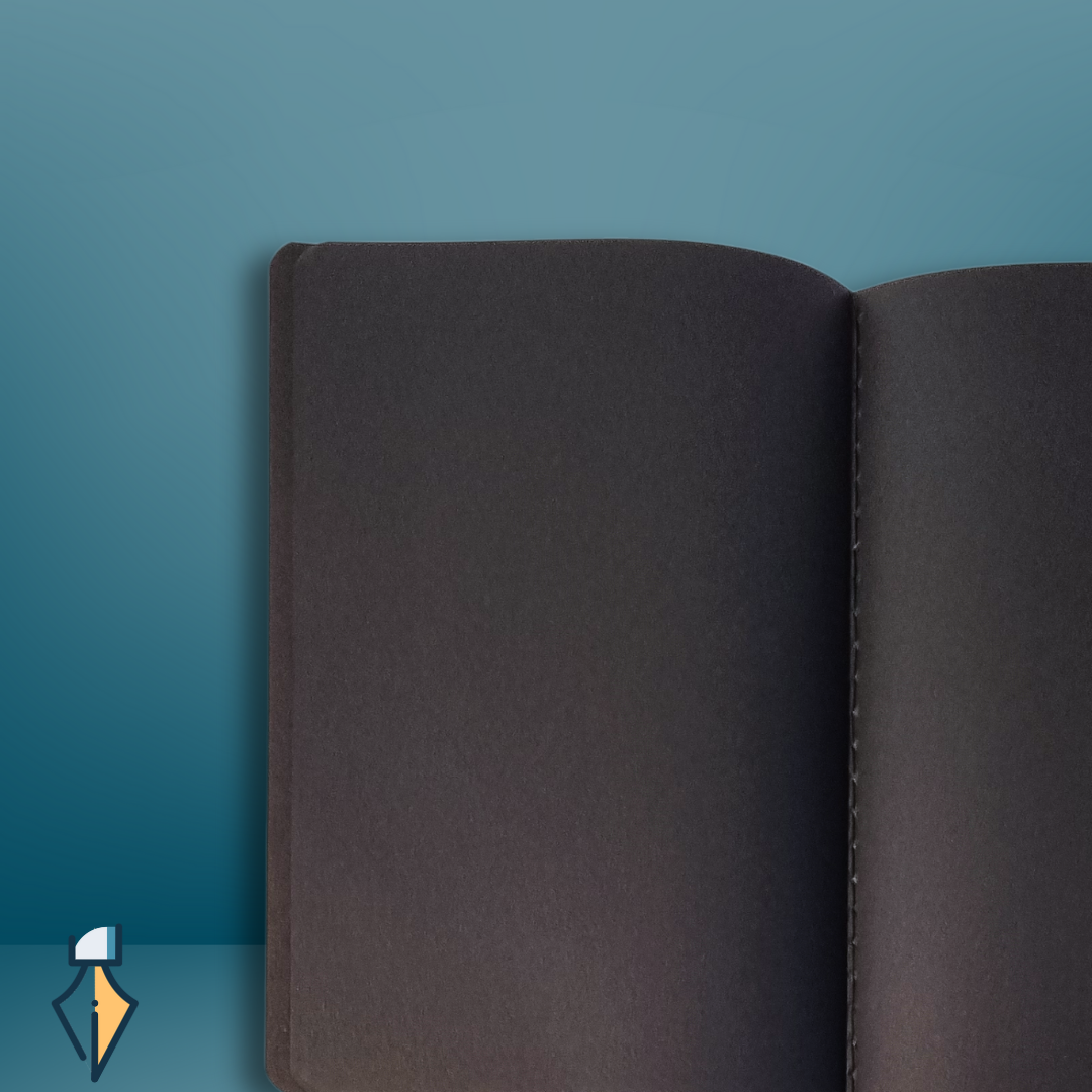 A5/A6 Black Paper Notebook