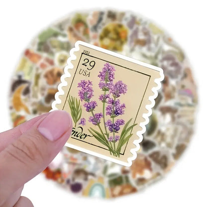 Vintage Aesthetic Scrapbooking Stickers