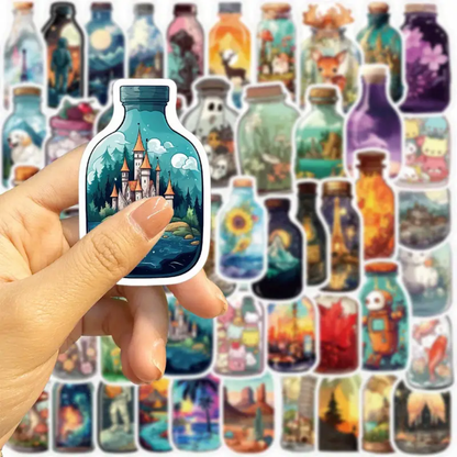 Fantasy Style - Worlds in Bottle Stickers