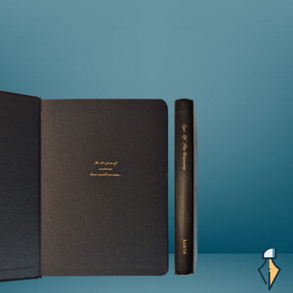 A5 Black Paper Notebook