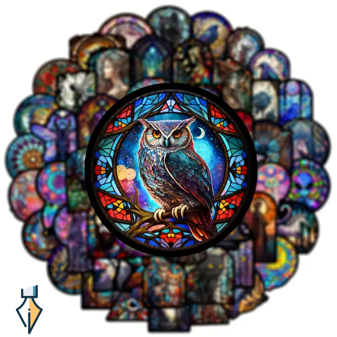 Fantasy Style - Stained Glass Stickers