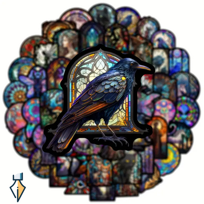 Fantasy Style - Stained Glass Stickers