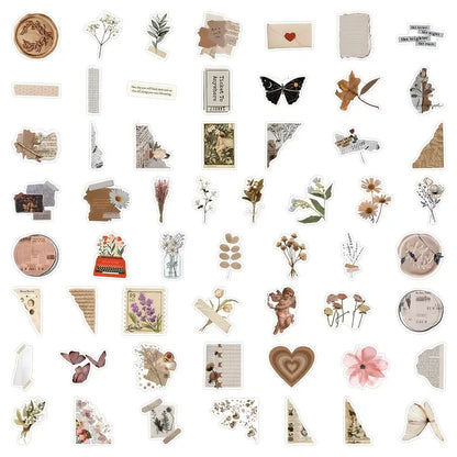 Vintage Aesthetic Scrapbooking Stickers